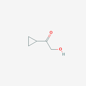 1-Cyclopropyl-2-hydroxyethanone chemical structure (CAS 42251-78-5)