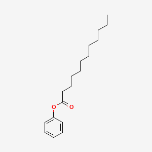 Phenyl dodecanoate chemical structure (CAS 4228-00-6)