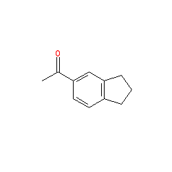 1-(2,3-Dihydro-1H-inden-5-yl)ethanone chemical structure (CAS 4228-10-8)