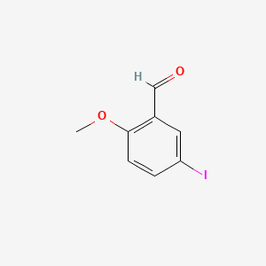 5-Iodo-2-methoxybenzaldehyde chemical structure (CAS 42298-41-9)