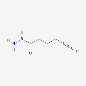 Hex-5-ynehydrazide chemical structure (CAS 4230-19-7)