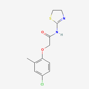 2-(4-Chloro-2-methylphenoxy)-N-(4,5-dihydrothiazol-2-yl)acetamide chemical structure (CAS 42310-54-3)