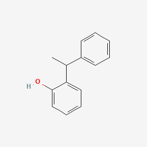 2-(1-Phenylethyl)phenol chemical structure (CAS 4237-44-9)