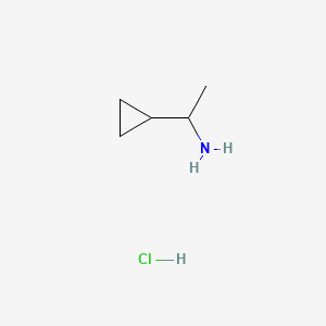 1-Cyclopropylethanamine hydrochloride chemical structure (CAS 42390-64-7)