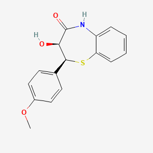(2S,3S)-3-Hydroxy-2-(4-methoxyphenyl)-2,3-dihydrobenzo[b][1,4]thiazepin-4(5H)-one chemical structure (CAS 42399-49-5)