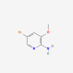 5-Bromo-3-methoxypyridin-2-amine chemical structure (CAS 42409-58-5)