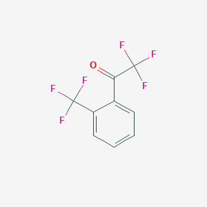 2,2,2-Trifluoro-2'-(trifluoromethyl)acetophenone chemical structure (CAS 42452-42-6)