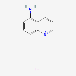 5-Amino-1-methylquinolin-1-ium iodide chemical structure (CAS 42464-96-0)