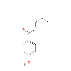 Isobutyl 4-hydroxybenzoate chemical structure (CAS 4247-02-3)