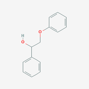2-Phenoxy-1-phenylethanol chemical structure (CAS 4249-72-3)