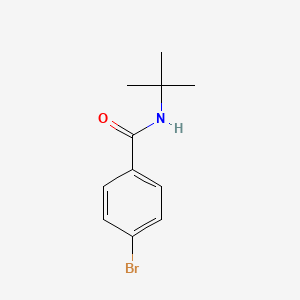 4-Bromo-N-(tert-butyl)benzamide chemical structure (CAS 42498-38-4)
