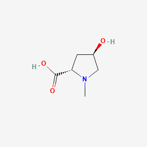 (4R)-4-Hydroxy-1-methyl-L-proline chemical structure (CAS 4252-82-8)