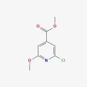 Methyl 2-chloro-6-methoxyisonicotinate chemical structure (CAS 42521-10-8)