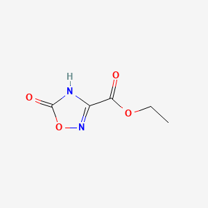 Ethyl 5-hydroxy-1,2,4-oxadiazole-3-carboxylate chemical structure (CAS 42526-30-7)