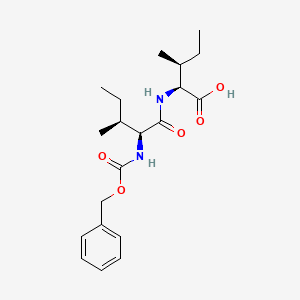(2S,3S)-2-((2S,3S)-2-(((Benzyloxy)carbonyl)amino)-3-methylpentanamido)-3-methylpentanoic acid chemical structure (CAS 42538-01-2)