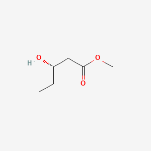 (S)-Methyl 3-hydroxypentanoate chemical structure (CAS 42558-50-9)