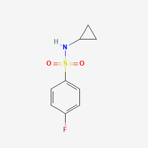N-Cyclopropyl-4-fluorobenzenesulfonamide chemical structure (CAS 425654-95-1)