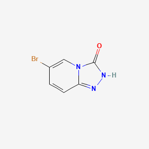6-Bromo-[1,2,4]triazolo[4,3-a]pyridin-3(2H)-one chemical structure (CAS 425702-91-6)