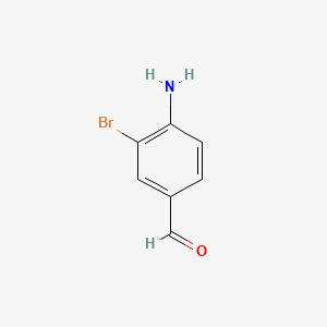 4-Amino-3-bromobenzaldehyde chemical structure (CAS 42580-44-9)