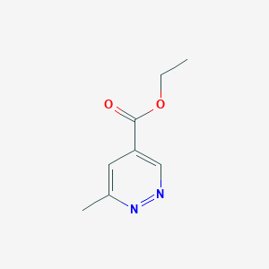 Ethyl 6-methylpyridazine-4-carboxylate chemical structure (CAS 42602-52-8)