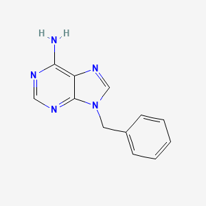 9-Benzyl-9H-purin-6-amine chemical structure (CAS 4261-14-7)