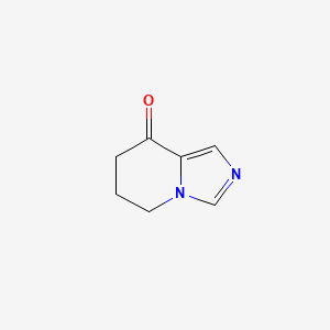 6,7-Dihydroimidazo[1,5-a]pyridin-8(5H)-one chemical structure (CAS 426219-51-4)