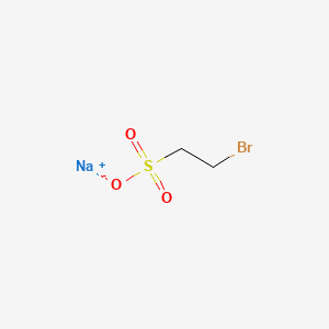 Sodium 2-bromoethanesulphonate chemical structure (CAS 4263-52-9)