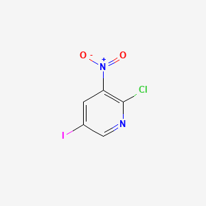 2-Chloro-5-iodo-3-nitropyridine chemical structure (CAS 426463-05-0)