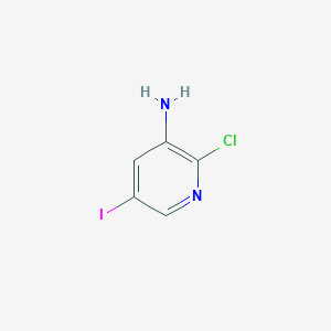 2-Chloro-5-iodopyridin-3-amine chemical structure (CAS 426463-09-4)