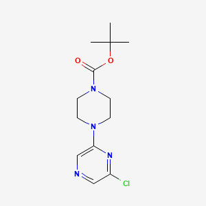 tert-Butyl 4-(6-chloropyrazin-2-yl)piperazine-1-carboxylate chemical structure (CAS 426829-52-9)