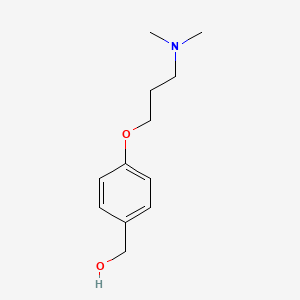 (4-(3-(Dimethylamino)propoxy)phenyl)methanol chemical structure (CAS 426831-08-5)