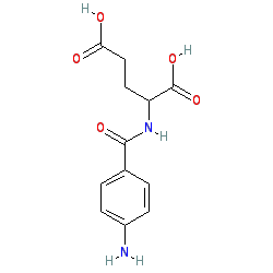 (S)-2-(4-Aminobenzamido)pentanedioic acid chemical structure (CAS 4271-30-1)
