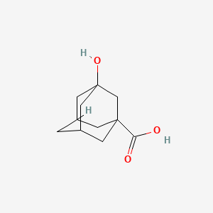 3-Hydroxyadamantane-1-carboxylic acid chemical structure (CAS 42711-75-1)