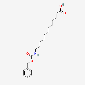 12-(((Benzyloxy)carbonyl)amino)dodecanoic acid chemical structure (CAS 4272-07-5)
