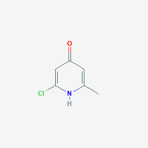 2-Chloro-6-methylpyridin-4-ol chemical structure (CAS 42779-75-9)