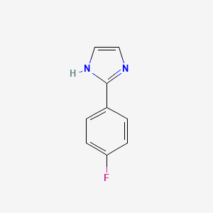2-(4-Fluorophenyl)-1H-imidazole chemical structure (CAS 4278-08-4)