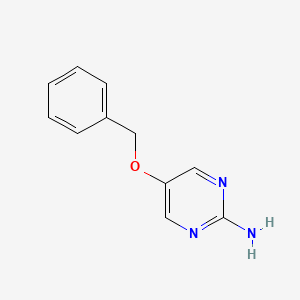 5-(Benzyloxy)pyrimidin-2-amine chemical structure (CAS 42783-58-4)
