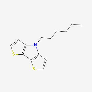 4-Hexyl-4H-dithieno[3,2-b:2',3'-d]pyrrole chemical structure (CAS 427875-87-4)