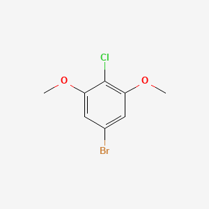 5-Bromo-2-chloro-1,3-dimethoxybenzene chemical structure (CAS 427886-20-2)