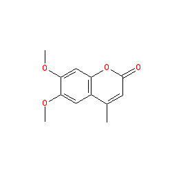 6,7-Dimethoxy-4-methyl-2H-chromen-2-one chemical structure (CAS 4281-40-7)