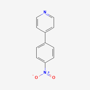 4-(4-Nitrophenyl)pyridine chemical structure (CAS 4282-45-5)