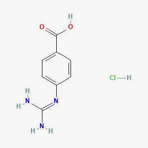 4-Guanidinobenzoic acid hydrochloride chemical structure (CAS 42823-46-1)