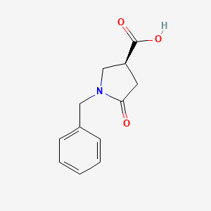 (S)-1-Benzyl-5-oxopyrrolidine-3-carboxylic acid chemical structure (CAS 428518-42-7)