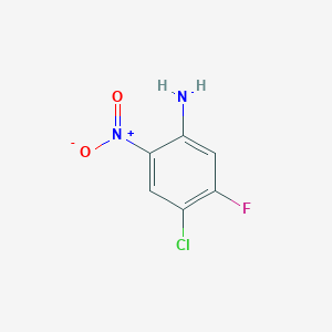 4-Chloro-5-fluoro-2-nitroaniline chemical structure (CAS 428871-64-1)