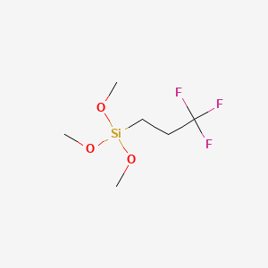 Trimethoxy(3,3,3-trifluoropropyl)silane chemical structure (CAS 429-60-7)