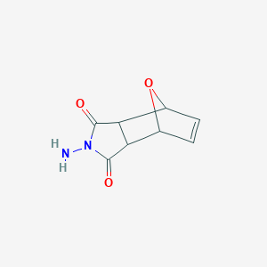 2-Amino-3a,4,7,7a-tetrahydro-1H-4,7-epoxyisoindole-1,3(2H)-dione chemical structure (CAS 4290-38-4)