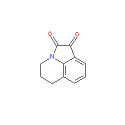 5,6-Dihydro-1H-pyrrolo[3,2,1-ij]quinoline-1,2(4H)-dione chemical structure (CAS 4290-72-6)