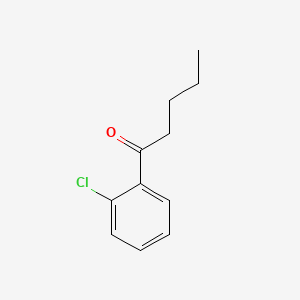 1-(2-Chlorophenyl)pentan-1-one chemical structure (CAS 42916-70-1)