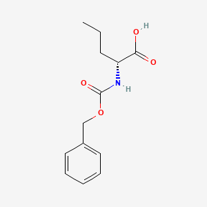 N-Cbz-D-norvaline chemical structure (CAS 42918-89-8)