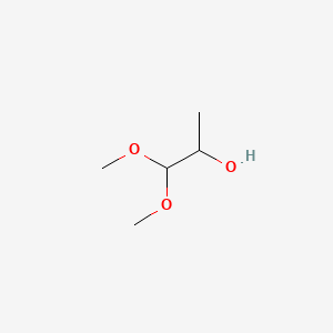 1,1-Dimethoxypropan-2-ol chemical structure (CAS 42919-42-6)